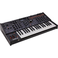 Sequential Pro 3 synthesizer with multiple knobs and buttons, showing its front panel and display screen.