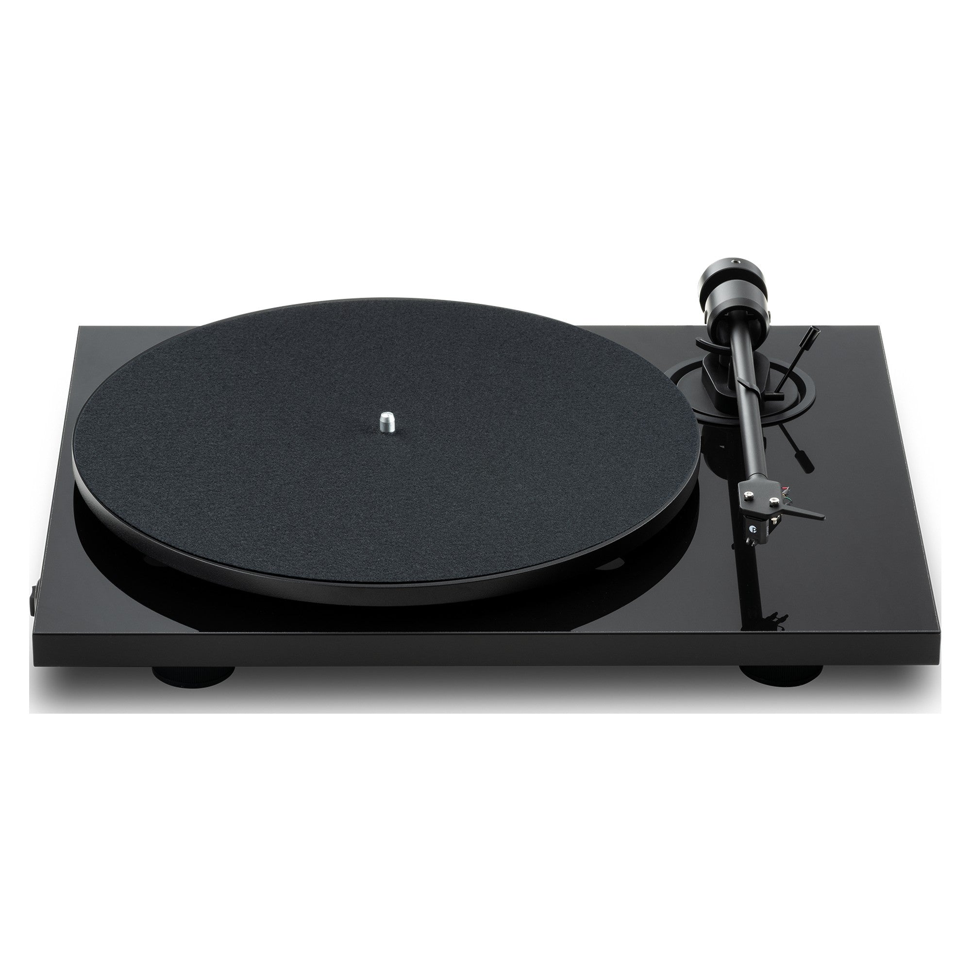 Pro-Ject E1.2 BT High Gloss Black turntable, front view