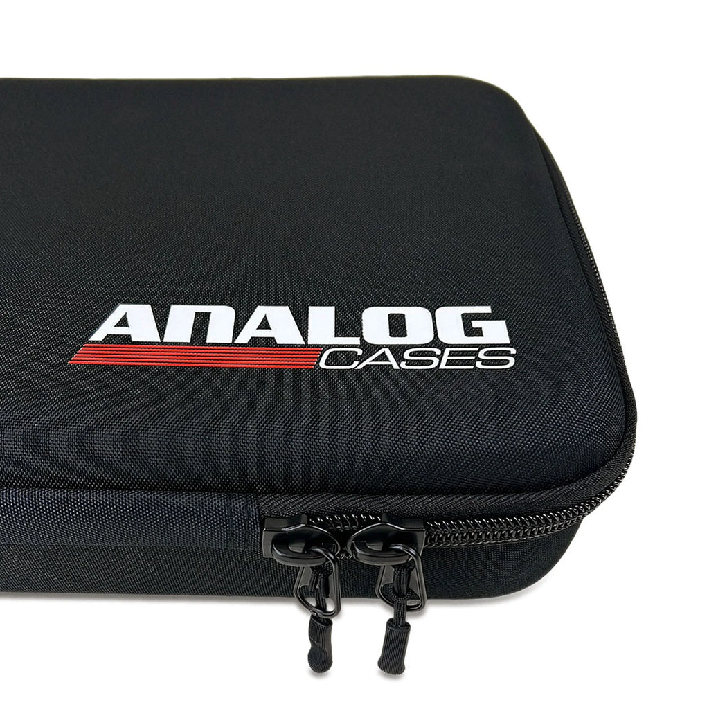 Analog Cases PULSE keyboard case for Arturia KeyStep and Native Instruments M32, black protective bag with padded interior.