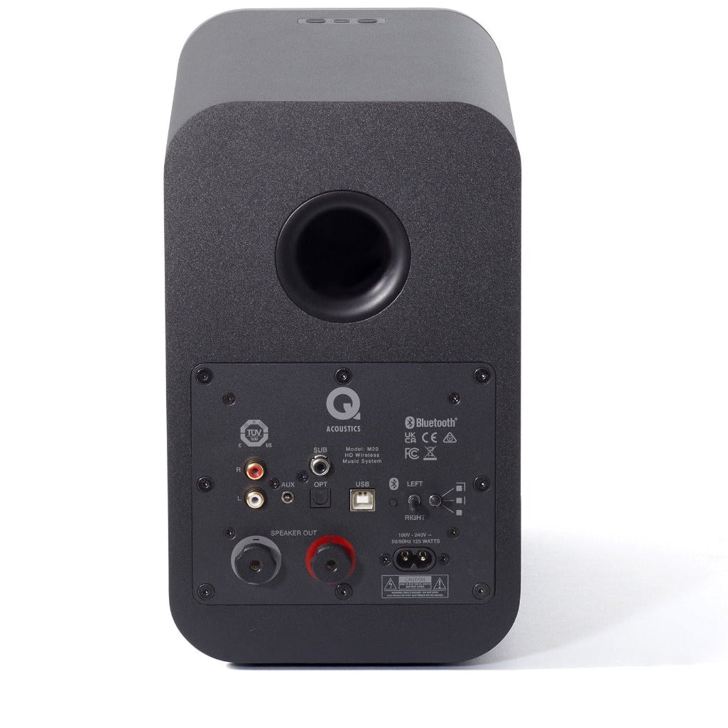Q Acoustics M20 HD wireless speaker, in black, front view
