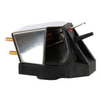 Rega ND5 moving magnet turntable cartridge with stylus, designed for high-quality audio playback on turntables.