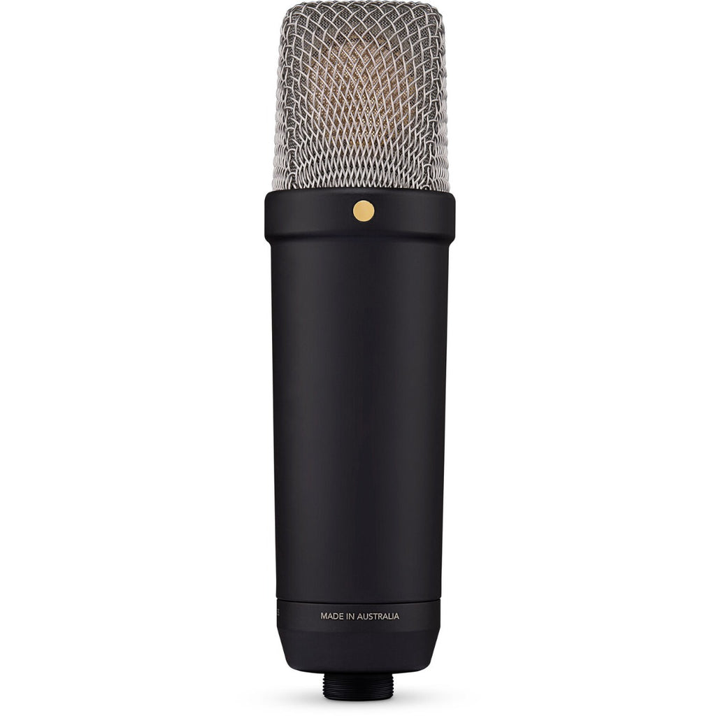 Rode NT1 GEN5 condenser microphone, black, front view
