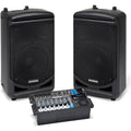 Samson Expedition XP1000 PA speaker system with rugged design and built-in handles for portable sound reinforcement.
