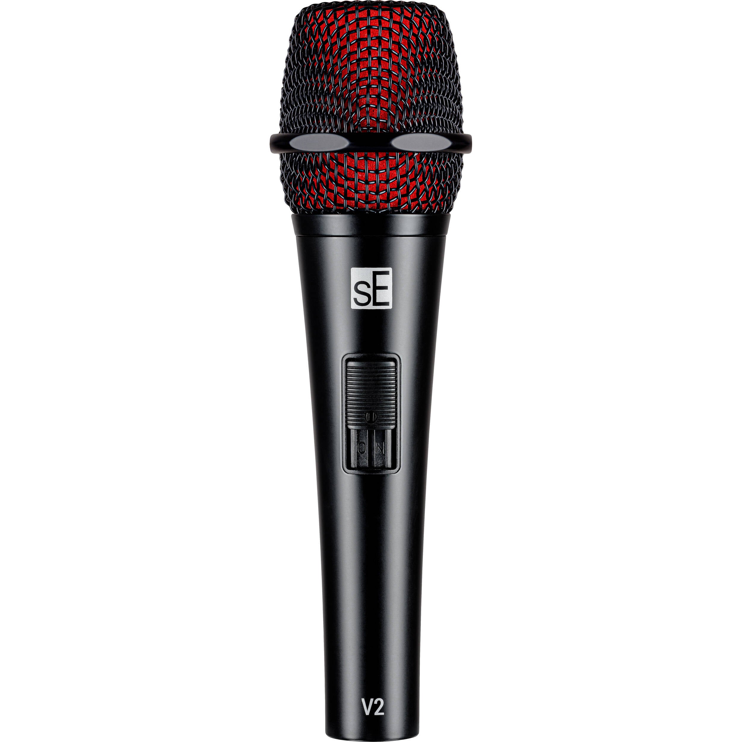 sE Electronics V2 (with Switch) dynamic microphone, front view
