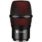 sE Electronics V8 MC2 wireless capsule for Sennheiser in Black, front view