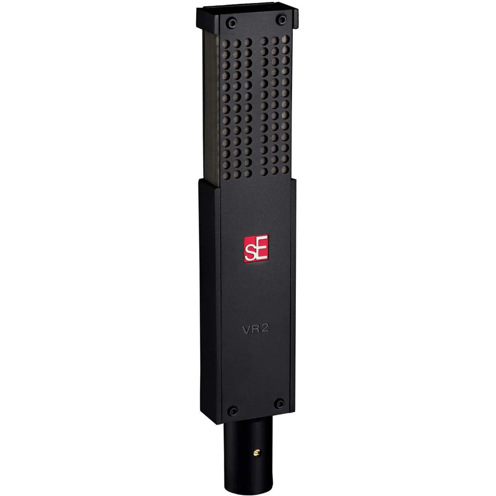 SE Electronics VR2 dynamic microphone shown with its sleek design and durable build, ideal for professional audio recording and broadcasting.