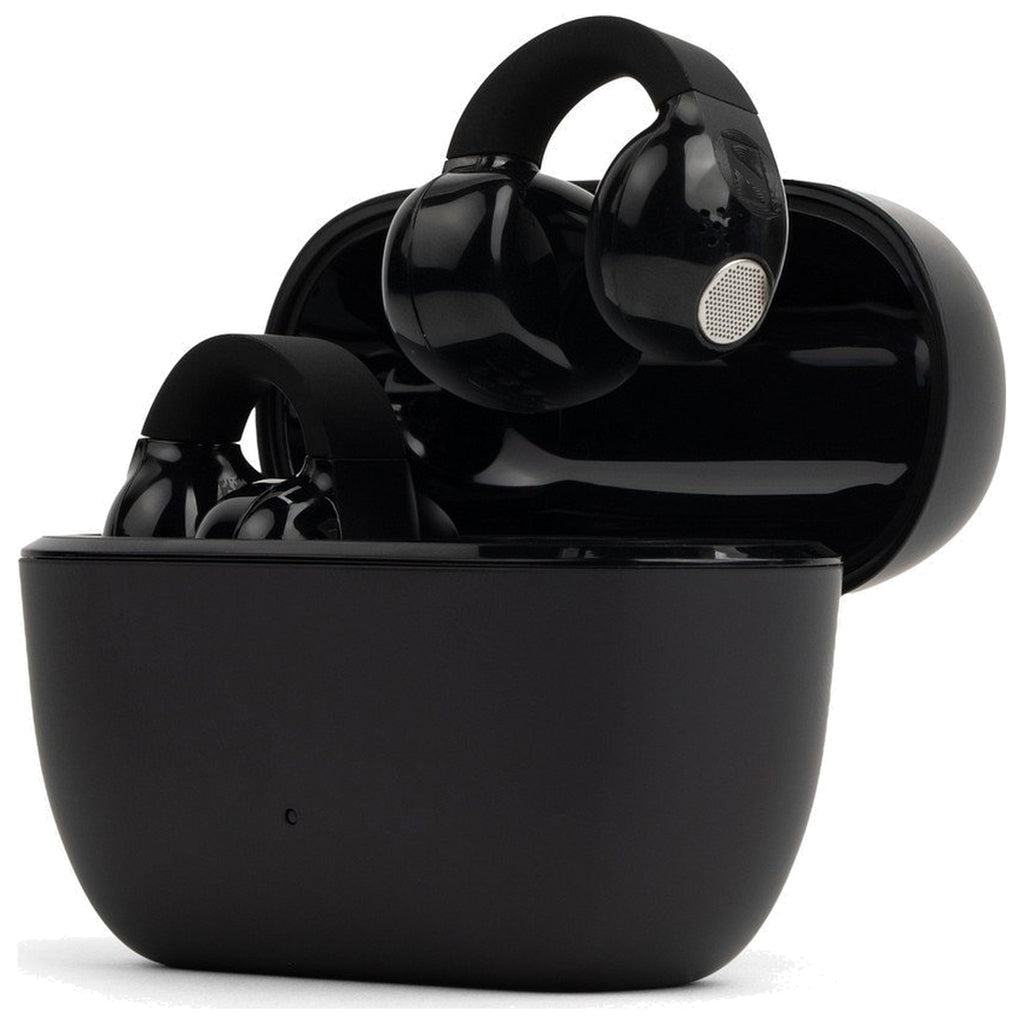 Sennheiser Accentum Clip, Black, earbuds and open case