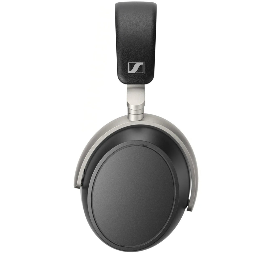 Sennheiser HDB 630 wireless headphones, in black, side view