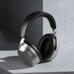Sennheiser HDB 630 wireless headphones in Lunar Silver, lifestyle setting