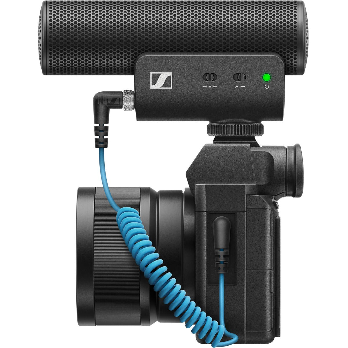 Sennheiser MKE 400 MK2 camera microphone, windshield detail