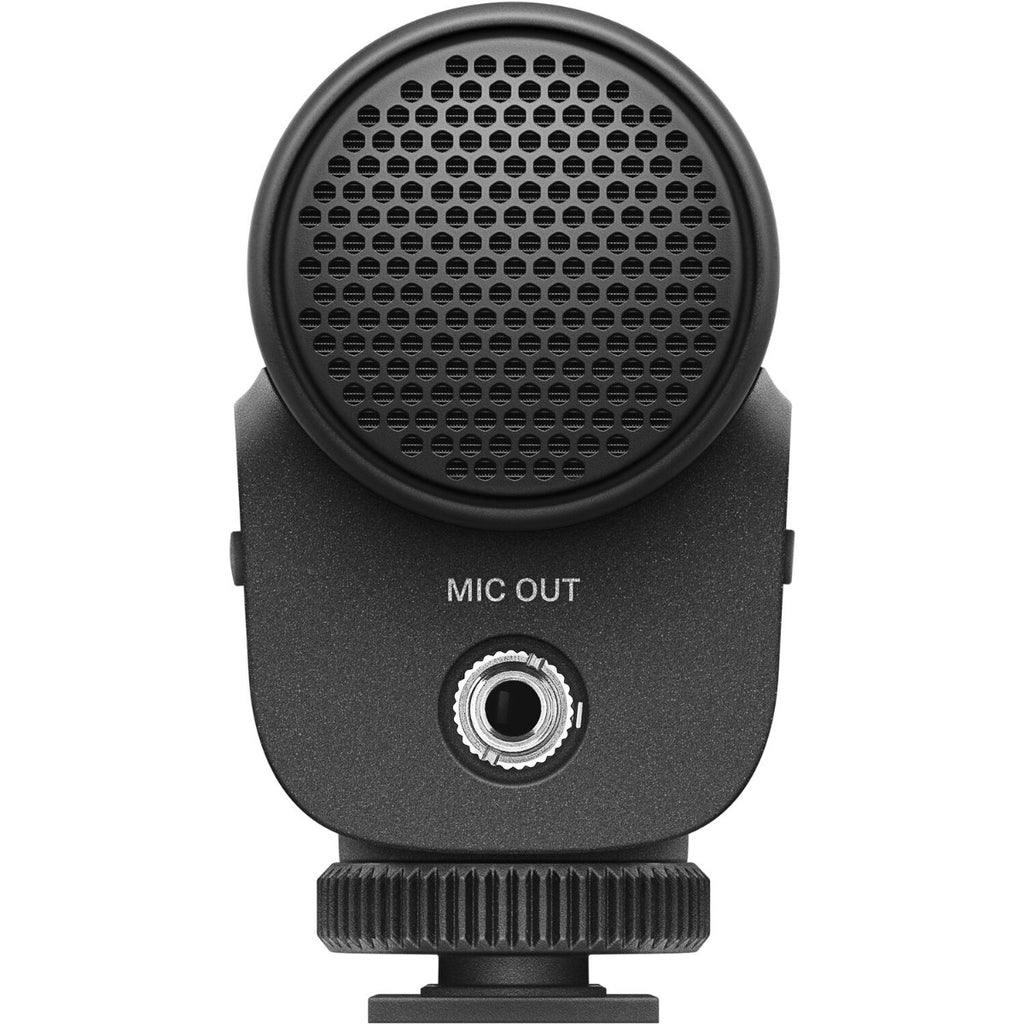 Sennheiser MKE 400 MK2 camera microphone, on camera hot shoe