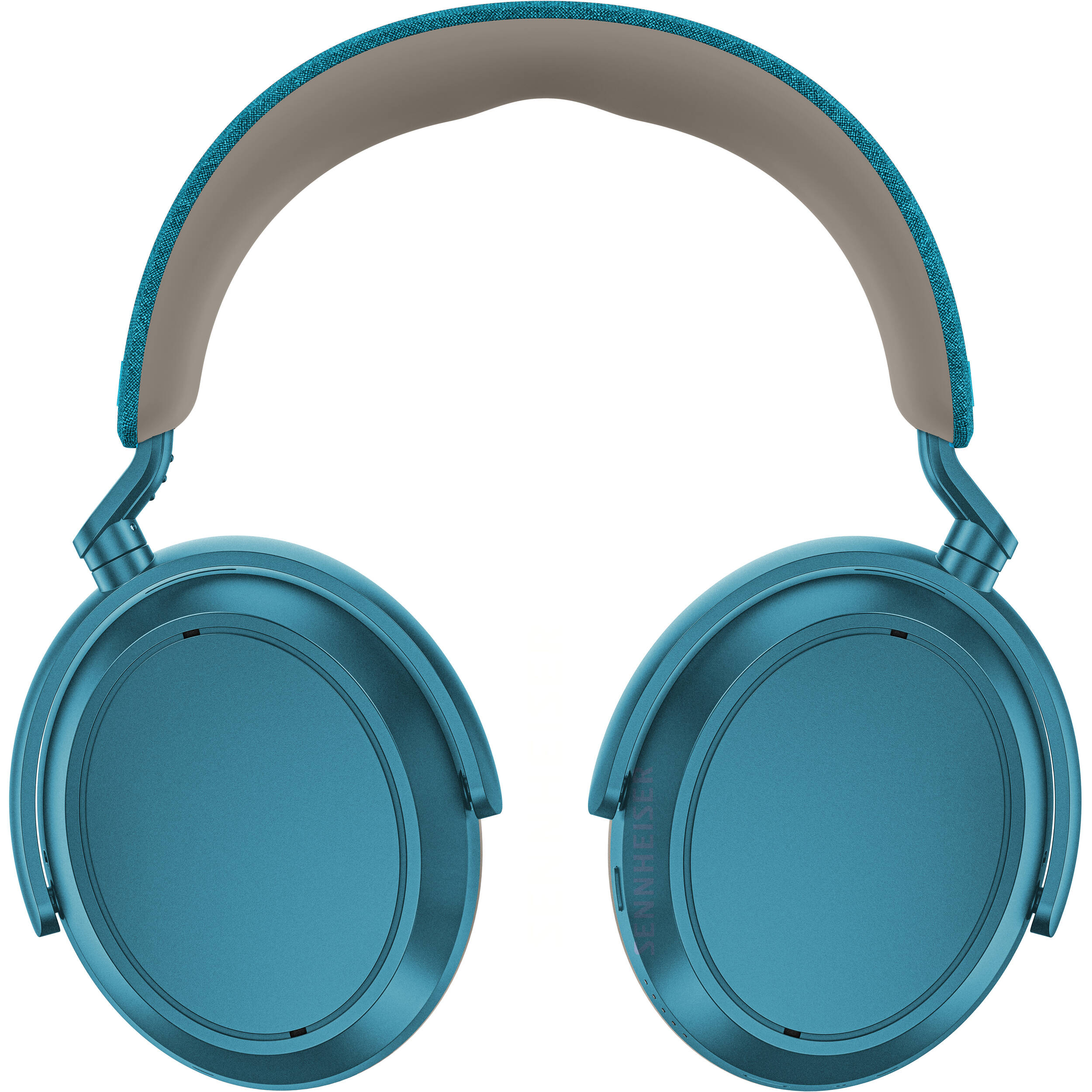 Sennheiser Momentum 4 Wireless headphones, three-quarter view in petrol blue