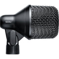 Shure Nexadyne 2 dynamic microphone with a sleek black body and metal grille for professional audio recording and live performances.