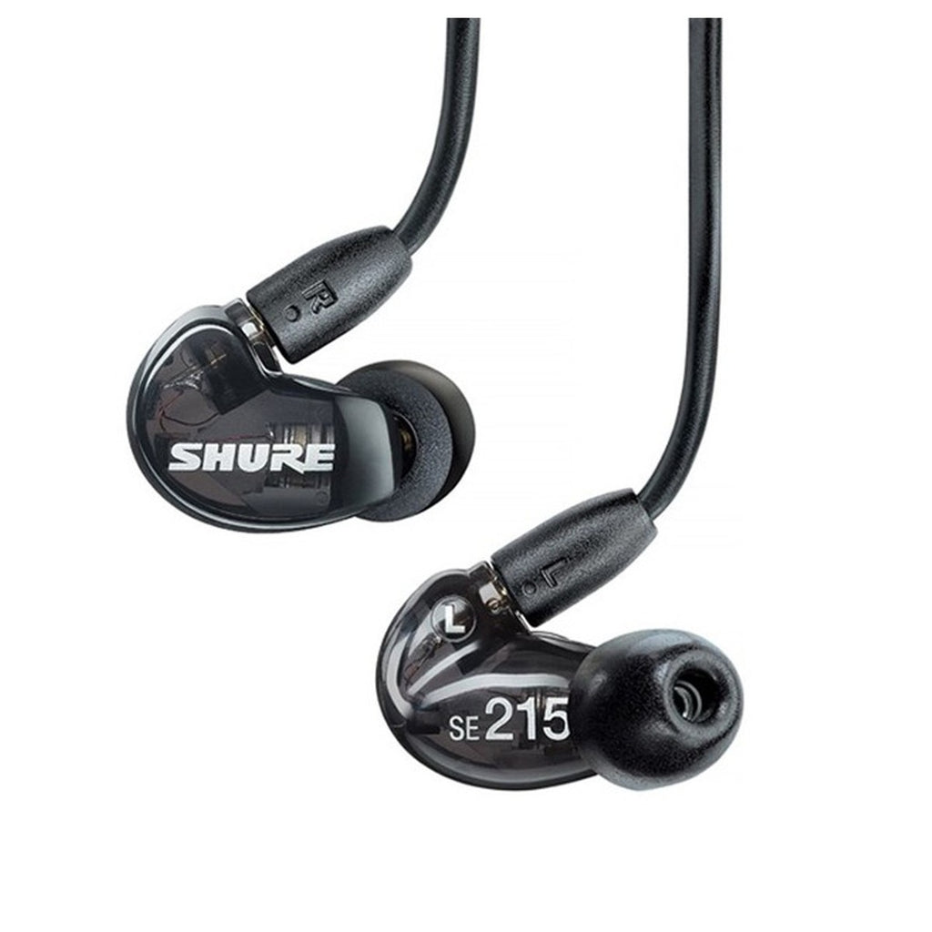Shure SE215 wired in-ear headphones, in red