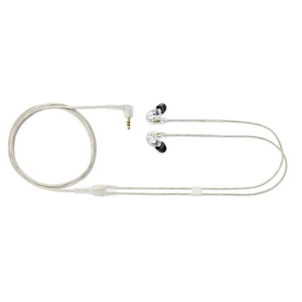 Shure SE215 wired in-ear headphones, in red