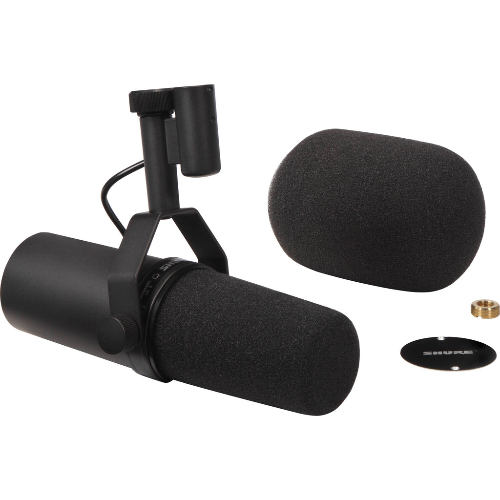 Shure SM7B dynamic microphone, in black