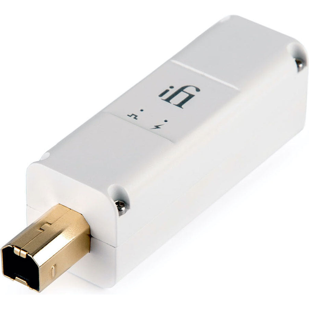SilentPower iPurifier3 noise filter and conditioner device with sleek design, used to reduce noise and improve air quality.
