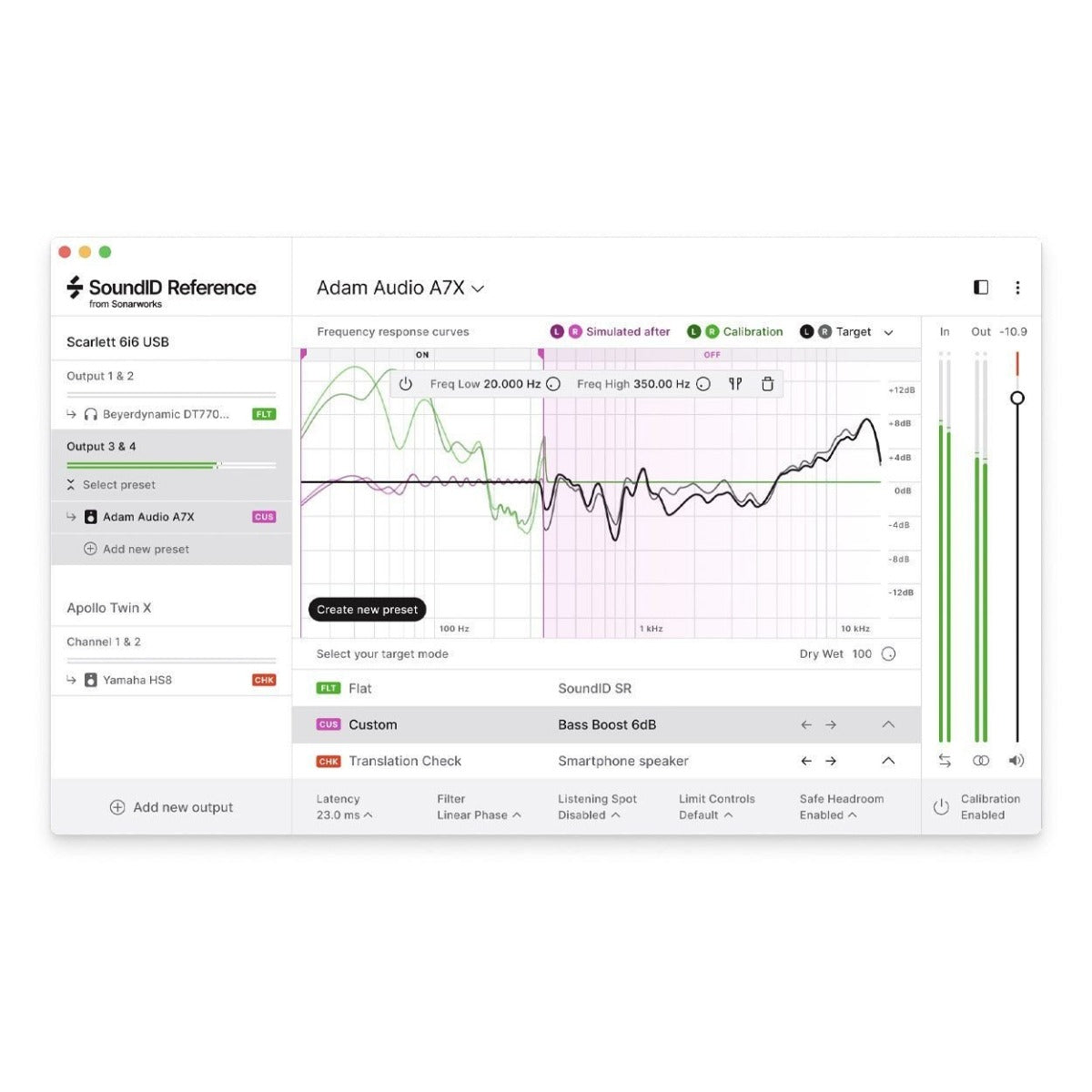 Sonarworks SoundID Reference music production software with measurement microphone for calibrating speakers and headphones.