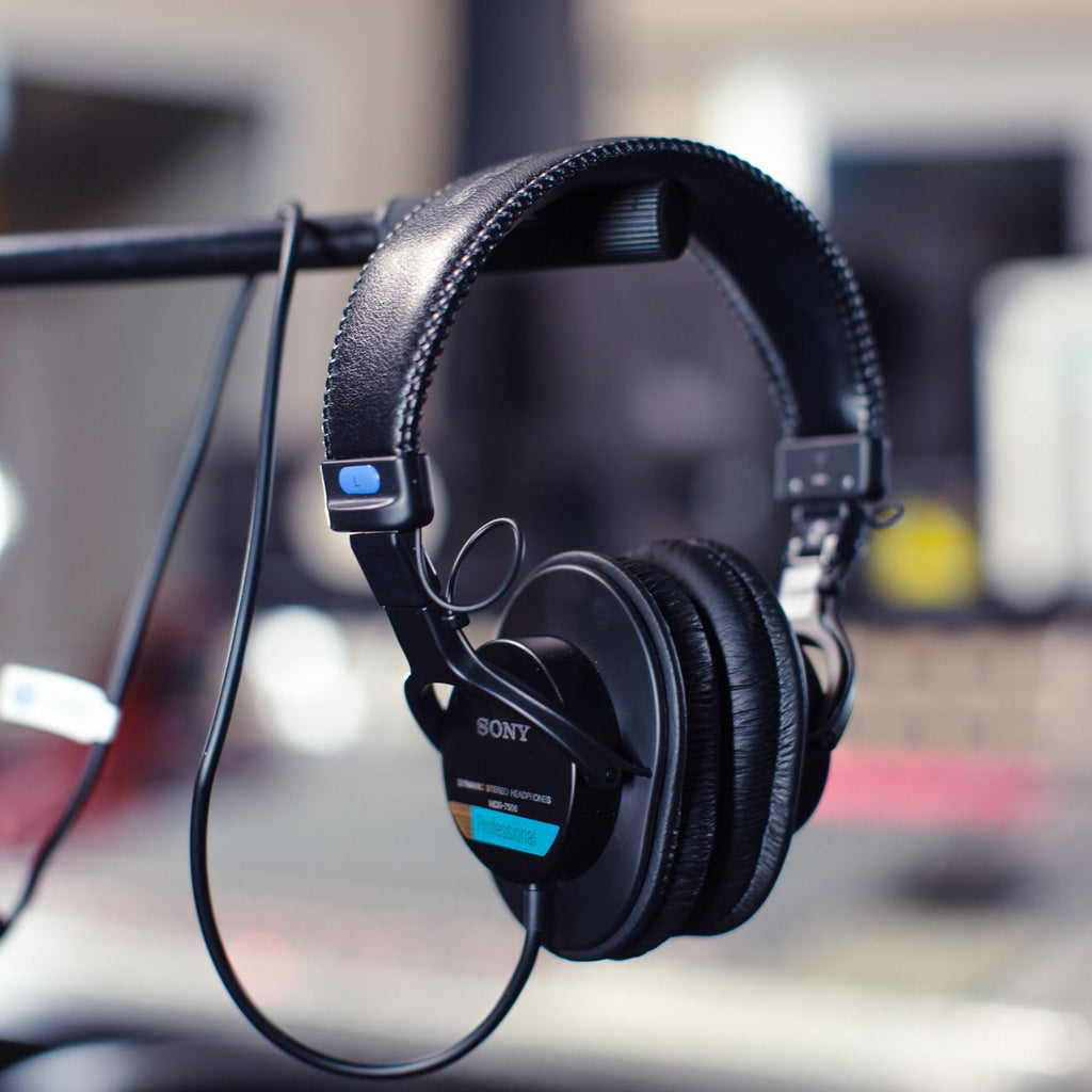 Sony MDR-7506 studio headphones, in black