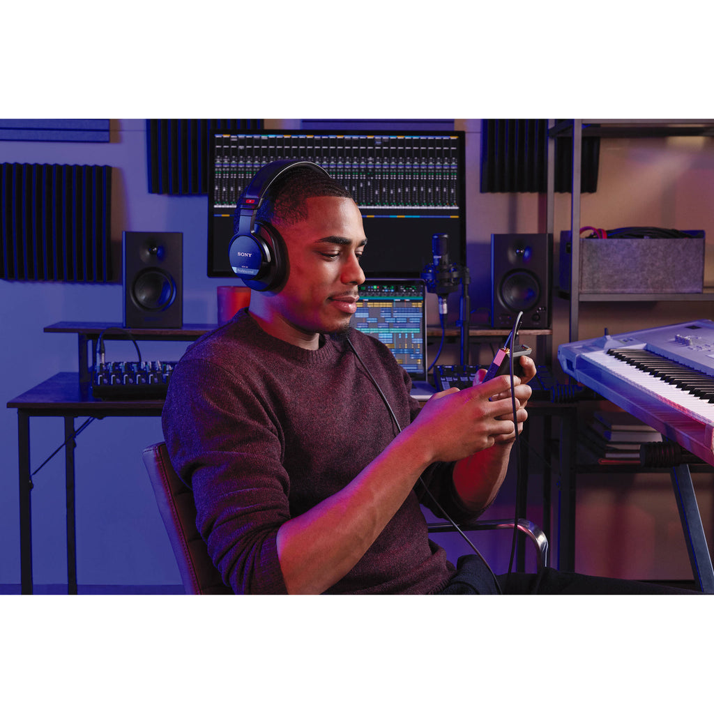 Sony MDR-M1 studio headphones, side view