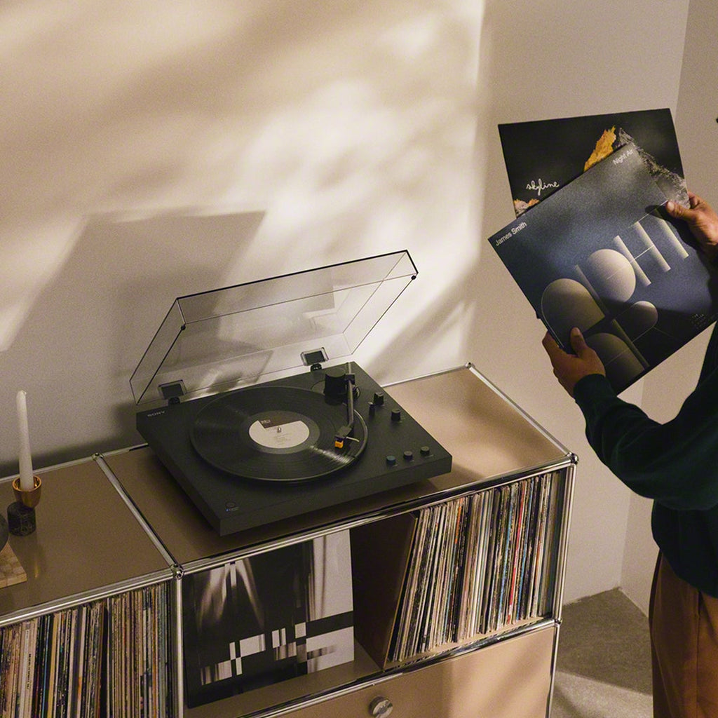 Sony PS-LX5BT turntables, back
