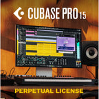 Steinberg Cubase Pro 15 DAW software box with interface screen showing music production tools and digital audio workspace.