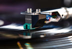 Sumiko Olympia MM phono stylus installed on a Technics 1200 turntable for high-quality vinyl playback.