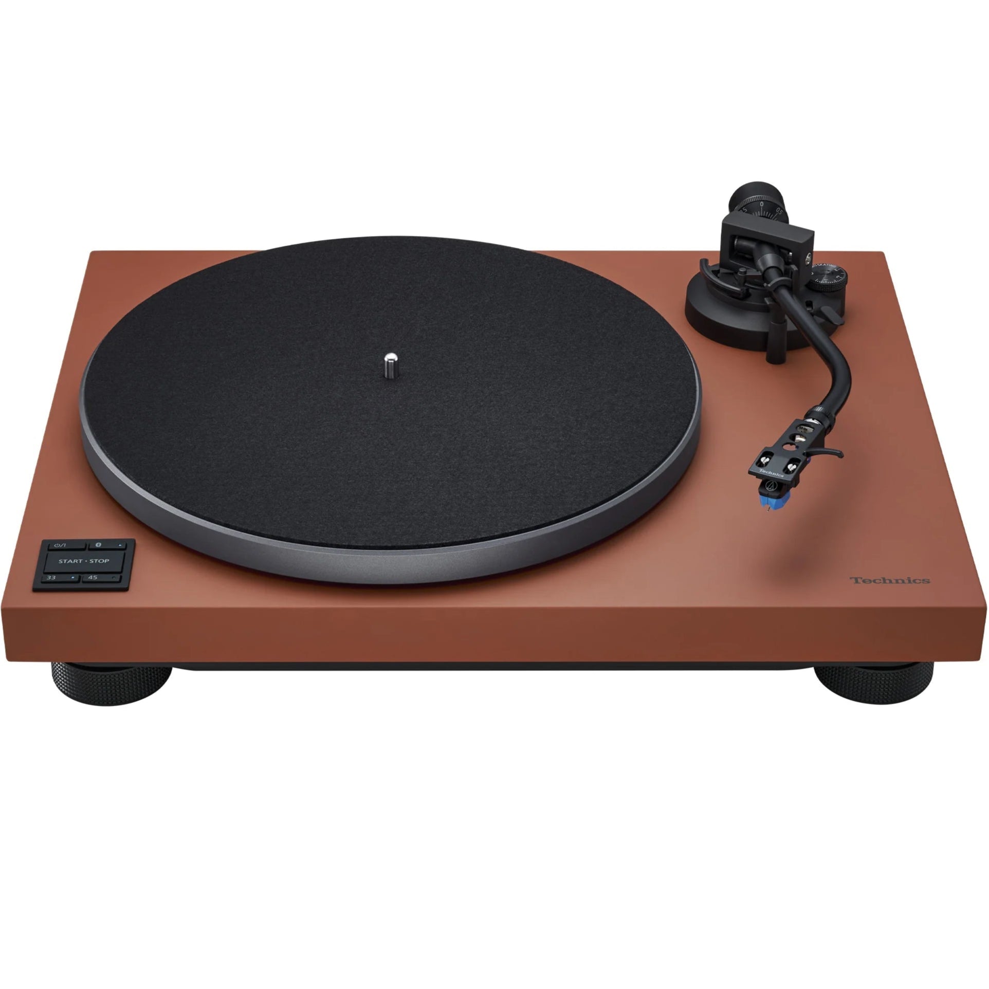 Technics SL-40CBT turntable, black front-angle view