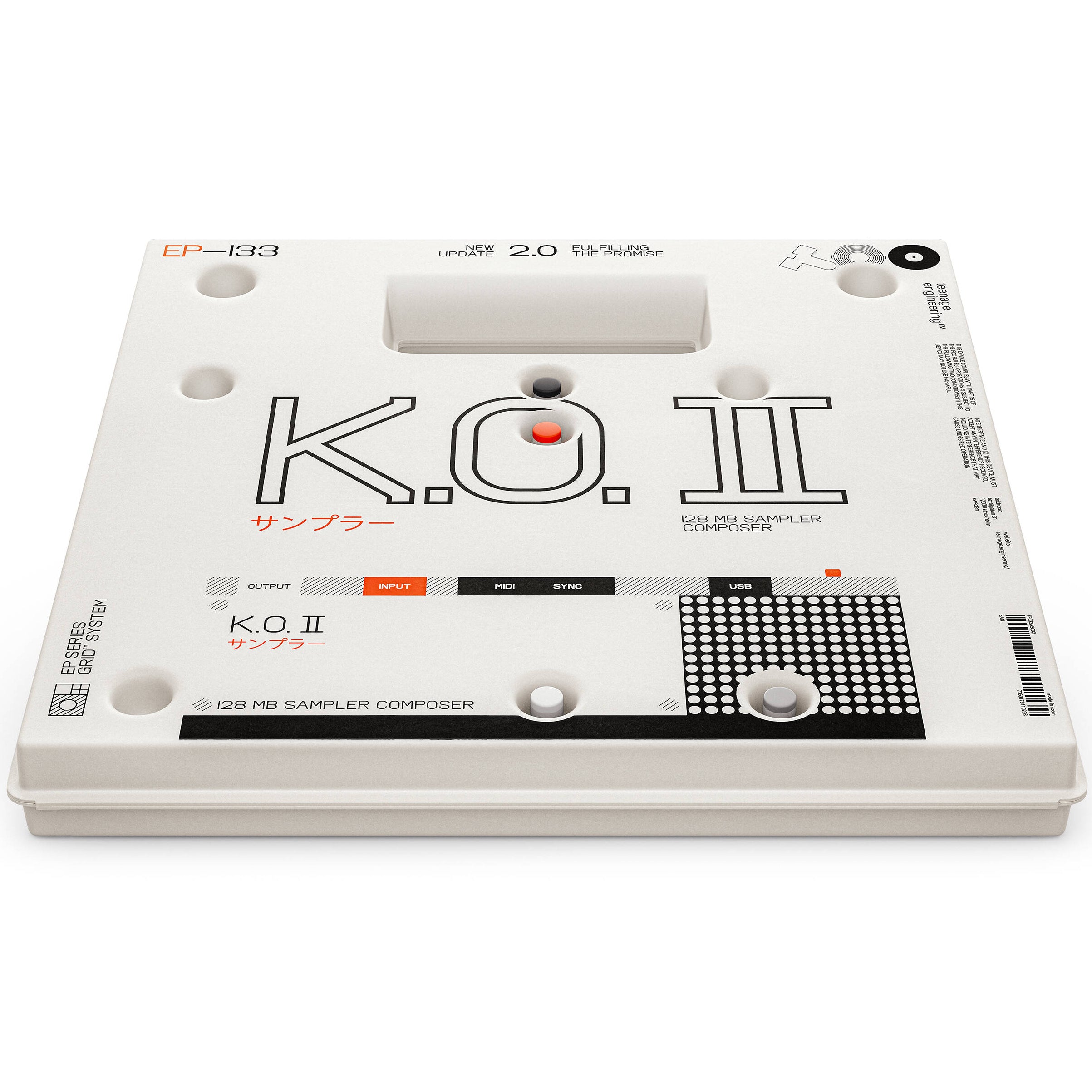 Teenage Engineering EP-133 K.O. II sampler and sequencer