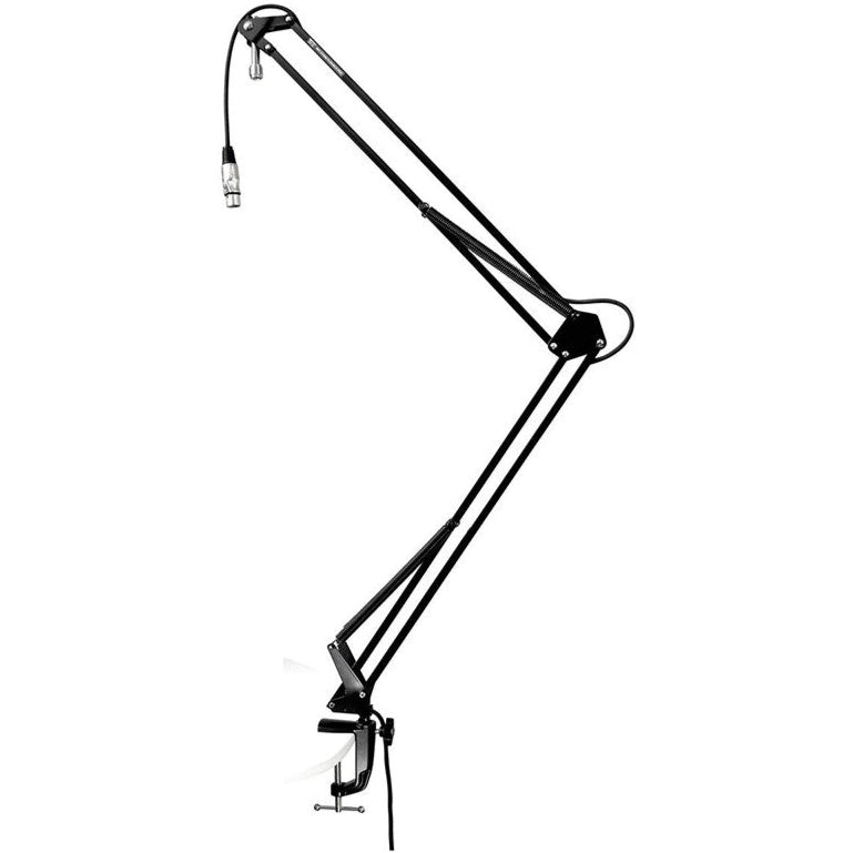 Tie Studio Flex Pro Broadcast Mic Stand (with XLR Cable) microphone boom arm, lifestyle setting