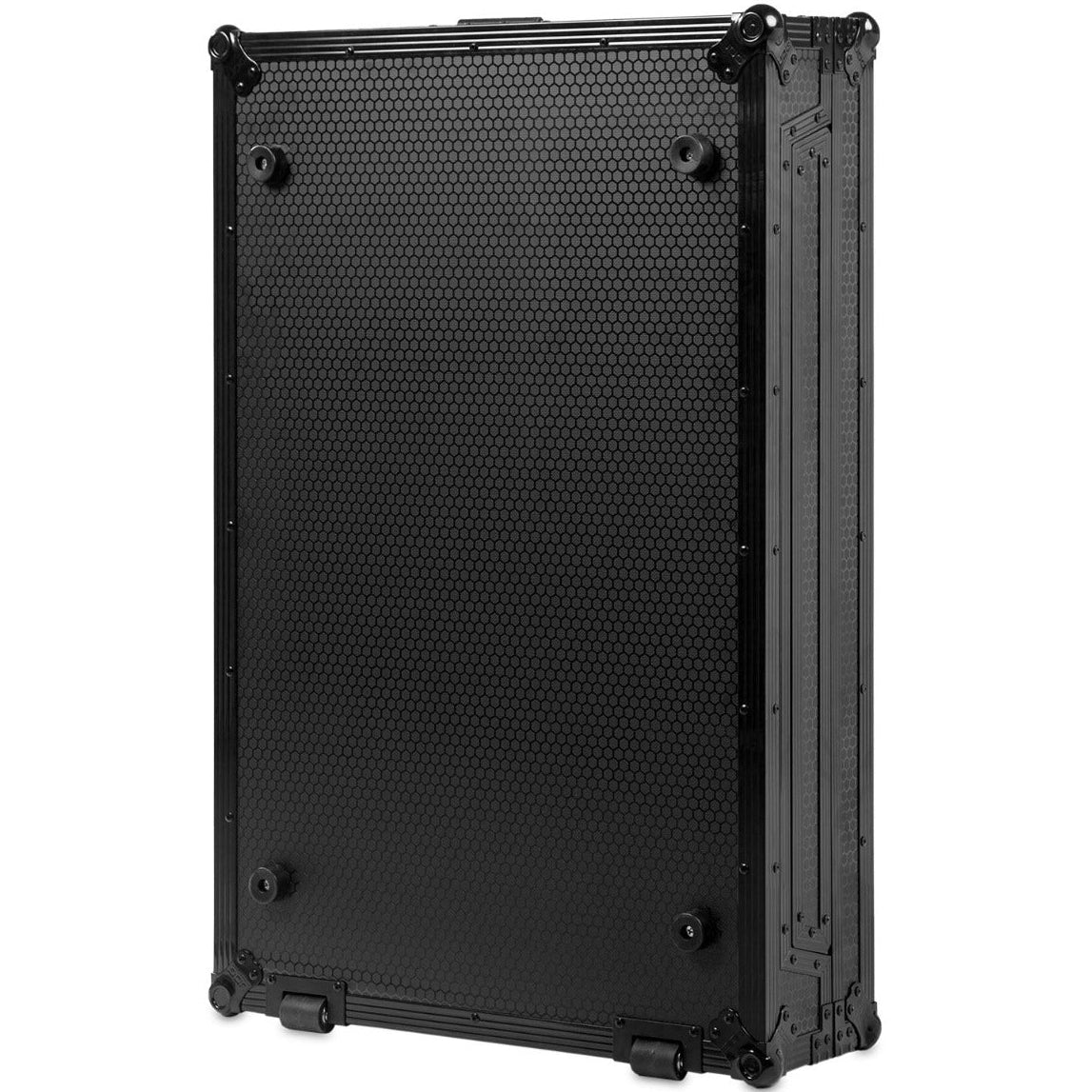 UDG Ultimate Flight Case Multi Format 3XL Black Plus with wheels, sturdy DJ equipment storage case, durable and portable.
