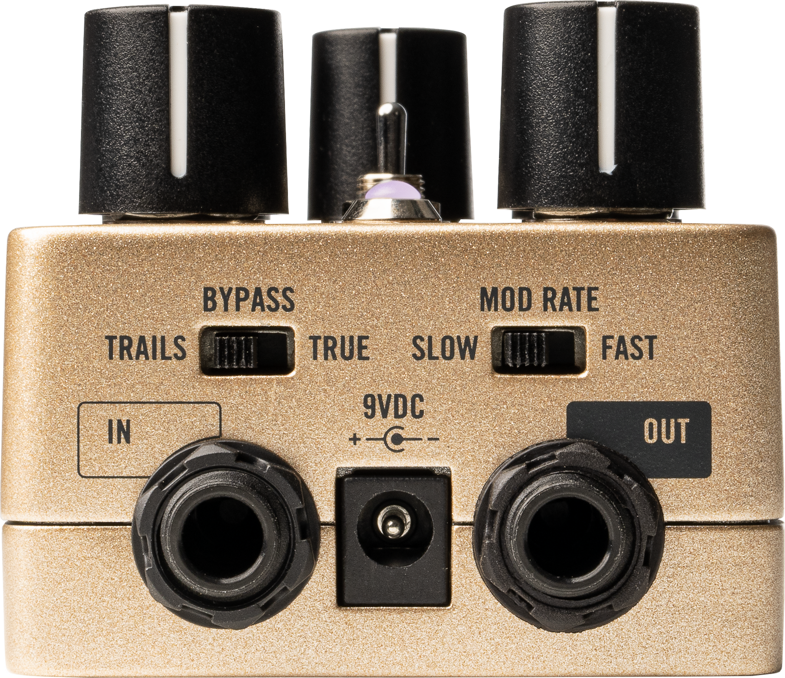 Universal Audio UAFX Heavenly Plate Reverb effects pedal with silver control knobs and brand logo on a black background.