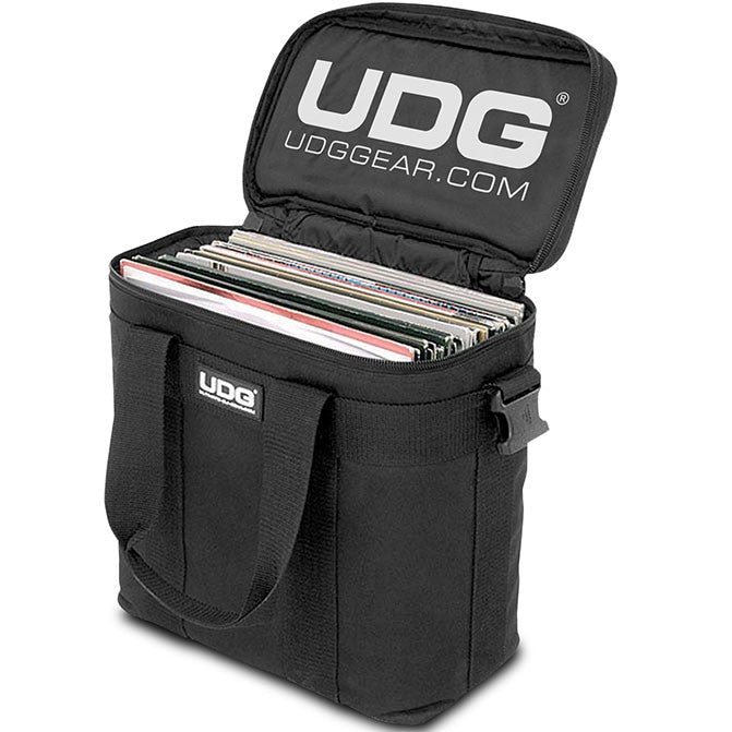 UDG StarterBag Black U9500, a sleek DJ backpack with padded compartments and durable fabric for gear protection.
