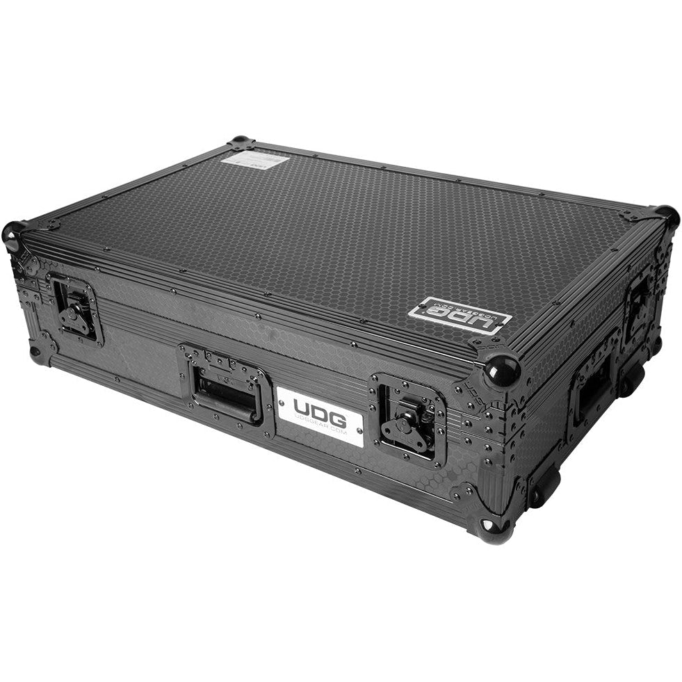 UDG Ultimate Flight Case Pioneer Opus-Quad Black Plus, rugged black DJ flight case with secure latches and foam interior for Pioneer equipment.