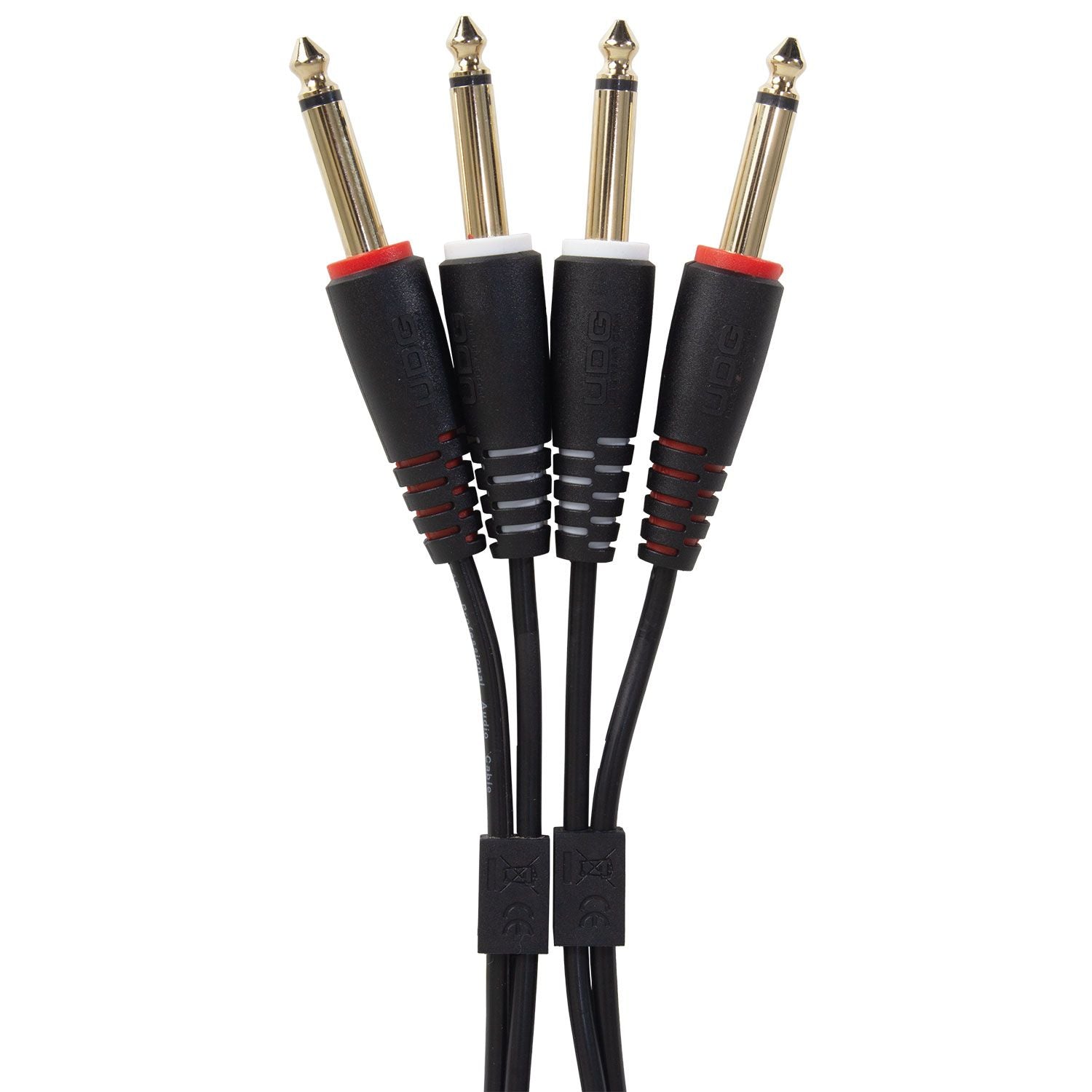 UDG Ultimate Audio Cable Set 1/4'' Jack - 1/4'' Jack Black Straight 3m (U97004BL trs - trs cables, black set view 2
