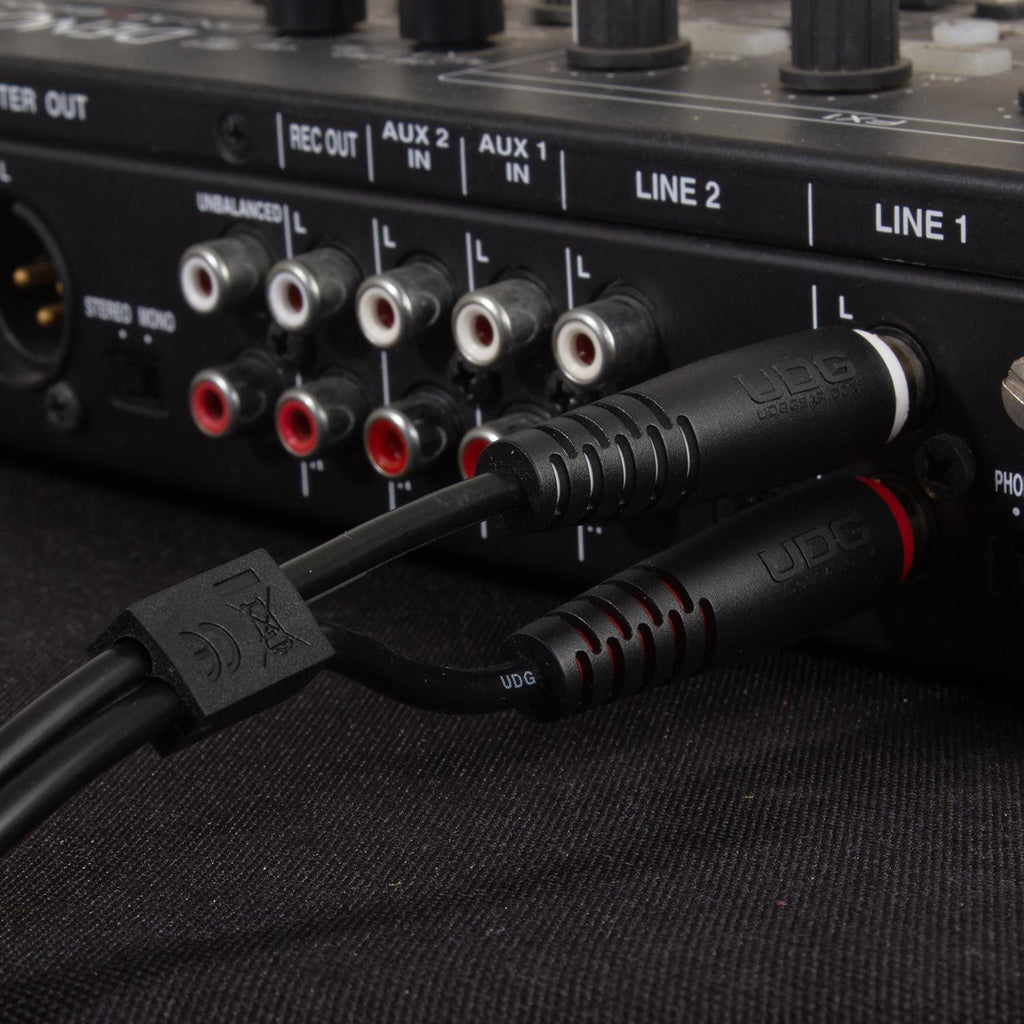 UDG Ultimate Audio Cable Set RCA - RCA Black Straight 1.5m - (U97001BL), in black