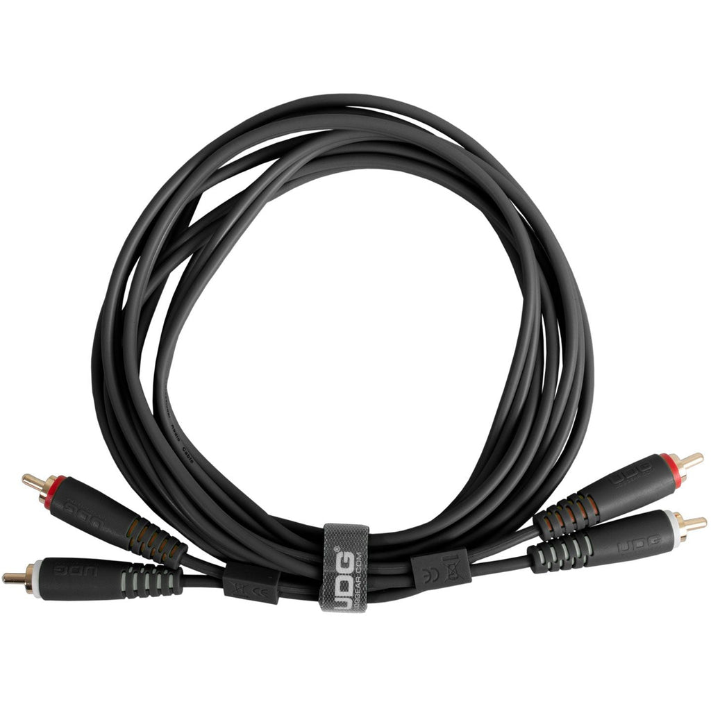UDG Ultimate Audio Cable Set RCA - RCA Black Straight 1.5m - (U97001BL), in black
