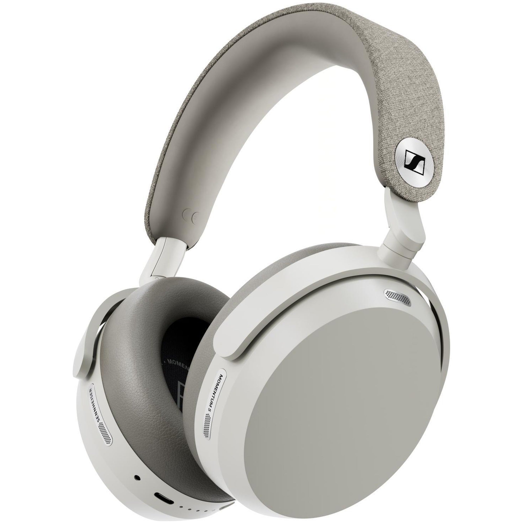Sennheiser Momentum 5 Wireless white, three-quarter view