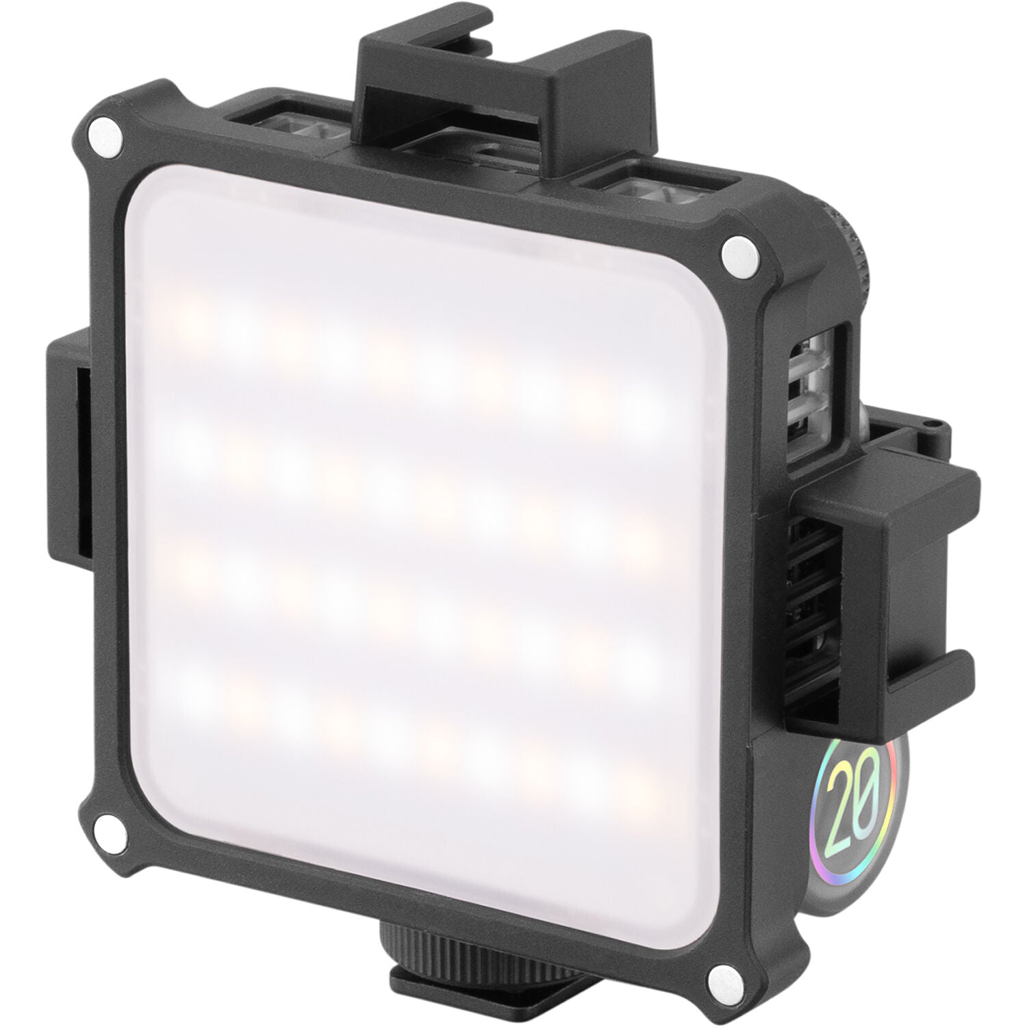 Zhiyun Fiveray M20 bi-color LED light, detail view.