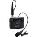 Zoom F2-BT field recorder, front view.