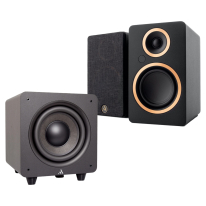 Argon Audio Fenris A4 (Pair, Black) + Argon Audio BASS8 MK2 (Black) Bundle