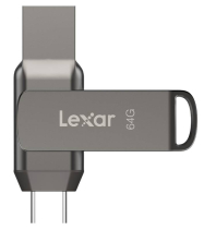 Lexar JumpDrive Dual Drive D400 64 GB (USB 3.1) (2-in-1 Flash Drive)