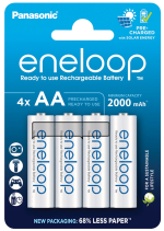 Panasonic Eneloop AA Batteries (2000 mAh) (4 pcs.)