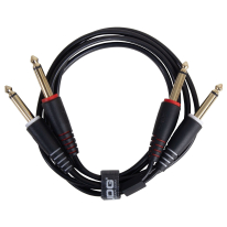 UDG Ultimate Audio Cable Set 1/4'' Jack - 1/4'' Jack Black Straight 3m (U97004BL)