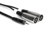 Hosa CYX-403M 3.5mm TRS - Dual XLR-Male Kabel 3m