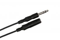 Hosa HPE-310 6.3mm TRS-Female to 6.3mm TRS-Male Cable 0.25m