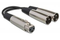 Hosa YXM-121 XLR-Female to Dual XLR-Male Y-Cable 0.15m